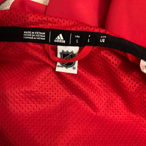 🏒 Adidas Washington Capitals zip up jacket men’s large like new - Picture 10 of 10